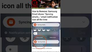 How to Remove quotSyncing emailsquot Samsung Email Notification [upl. by Kadner]