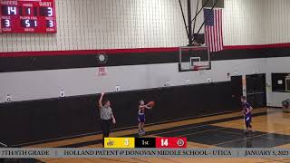 Donovan  Boys Basketball vs Holland Patent [upl. by Jumbala]