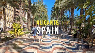 Alicante 🇪🇸 Spain  Walking Tour March 2024 4K 60 FPS [upl. by Ynnad]