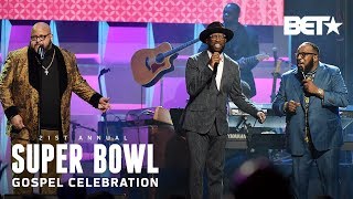 Commissioned Reunites To Perform Medley Of Their Greatest Gospel Hits  Super Bowl Gospel 2020 [upl. by Redd]