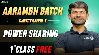 AARAMBH BATCH Social Science  1st Class FREE  Power Sharing Lecture 1  Class 10th [upl. by Gottfried]