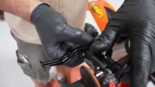 Rekluse Left Hand Rear Brake Install UPDATE August 2013  SoloMotoPartscom [upl. by Llehsam]