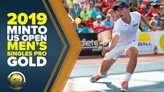 Mens Singles PRO Gold Match  2019 Minto US Open Pickleball Championships [upl. by Palestine]