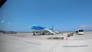 SCRAPPED TUI Boeing 767 landing at Rhodes [upl. by Cavanaugh]