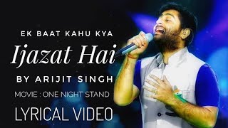 IJAZAT SONG title song Singer Arjit singhMusic meet bro 2016 [upl. by Aihpledalihp566]