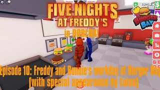 Five Nights At Freddys in ROBLOX Episode 10  Freddy and Bonnies workday at Burger Bay [upl. by Ivette]