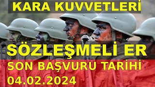 20241 Kara Kuvvetleri Sözleşmeli Er Başvuru Şartları  Nasıl Başvurulur [upl. by Ayian]