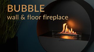 Modern Automatic Fireplace  Bubble Wall amp Floor  Planika  2022 [upl. by Aisanat]