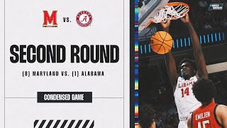 Alabama vs Maryland  Second Round NCAA tournament extended highlights [upl. by Crim]