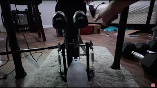 Best Double Pedal Setup for Alesis Nitro Mesh Drum Set [upl. by Iclehc]