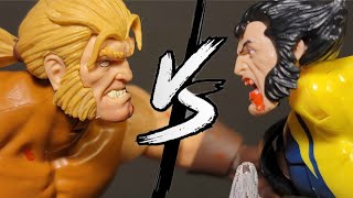 Wolverine Vs Sabertooth  Stop Motion [upl. by Vinna]