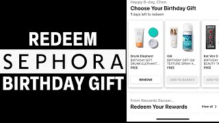 How to Redeem Sephora Birthday Gift Online amp InStore [upl. by Marley]