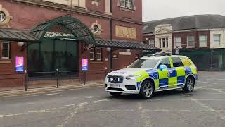 Durham Constabulary Armed Response Vehicle ARV XC90 Responding In Darlington [upl. by Asit]