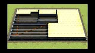 How to Install insulation block and beam floors TETRiS ecofriendly thermal flooring system [upl. by Ahsatam]