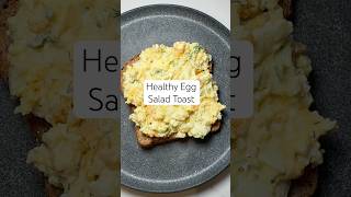 High Protein OpenFaced Egg Salad Sandwich  20g Protein Recipe [upl. by Merkle]