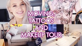 Moving Flats New Tattoos and Makeup Tour  Inthefrow [upl. by Kizzie]