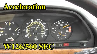 Mercedes W126560 SEC acceleration [upl. by Osbourn]