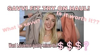 What is Savvi  Activewear Try On Haul [upl. by Schechinger]