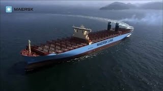 Maersk Line  TripleE Mærsk McKinney Møller sea trials [upl. by Scarface]