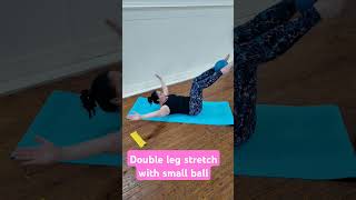 Love the small ball gets the inner thighs working a bit harder here pilatesstrong paisley [upl. by Lemon]