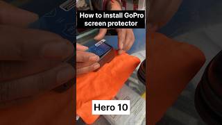 How to install Tempered Glass on Gopro Hero10 Black  Gopro Hero10 Screen Guide goprohero10 [upl. by Hsinam148]