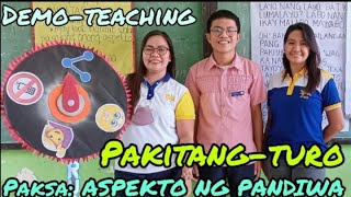 PAKITANGTURO DEMONSTRATION TEACHING ASPEKTO NG PANDIWA [upl. by Weingartner]