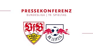 Pressekonferenz vor VfB Stuttgart  RB Leipzig [upl. by Ng]