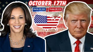 Trump vs Harris UPDATED 2024 US Election Prediction  October 17th [upl. by Agustin910]