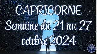 CAPRICORNE du 21 au 27 octobre 2024 🔄 Rencontre Qui Vous Retourne La Tête✨ capricorne octobre2024 [upl. by Bensky]