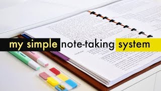 How to Take AMAZING Notes and SAVE your Grades » my simple notetaking system [upl. by Yorick]