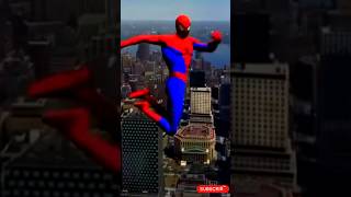 Spider man Jumping 😱 Run spiderman shorts trending [upl. by Tait]