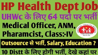 HP NHM UHWC 70 MO Pharmacist ANMclassIV job update ll HP NHM Outsource job update facts job [upl. by Namrej]