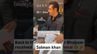 Salman khan got Marriage proposal from a foreigner media journalist while interview beingsalmankhan [upl. by Acissey739]