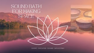 Sound Bath for Making Space crystalbowlhealing soundbath serenity angelsong [upl. by Fries]