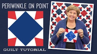 Make a quotPeriwinkle on Pointquot Quilt with Jenny Doan of Missouri Star [upl. by Ia]