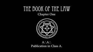 The Book of the Law Chapter One  read by Lon Milo DuQuette [upl. by Favian]