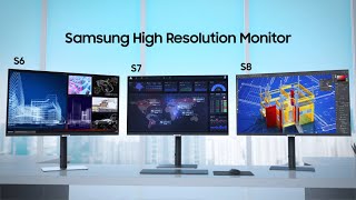 High Resolution Monitors Innovative displays that power your performance  Samsung [upl. by Marj652]