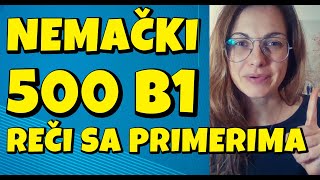 NEMAČKI  500 B1 REČI SA NOVIM PRIMERIMA  SAVLADAJTE B1 NIVO [upl. by Maril]