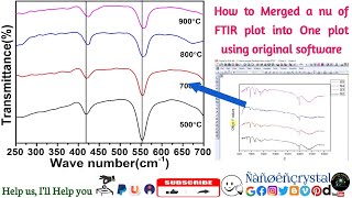 How to Merge a number of FTIR plot into One plot using origin software [upl. by Assek]