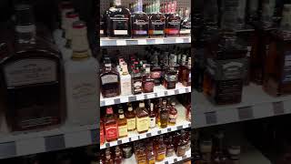 A Look at the Whiskey Section of a LiquorStore in West Virginia  Liquor Store Tour [upl. by Nanreik]