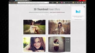 3D Thumbnail Hover Effects Using CSS3 and jQuery [upl. by Delahk]