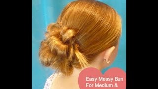 quotFlip Braidquot Messy Bun Updo Hairstyles [upl. by Agem471]