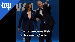 Harris introduces Walz as her running mate [upl. by Nolita]