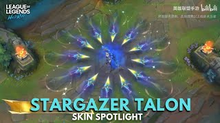 Stargazer Talon Skin Spotlight  Wild Rift [upl. by Haines889]