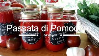 Passata di Pomodoro fatta in Casa  Conserva di Pomodoro Fresco senza Sale senza Olio e senza Aromi [upl. by Nomra627]