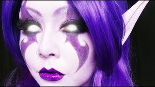 Night Elf World of Warcraft Makeup Tutorial PZC [upl. by Saxe]