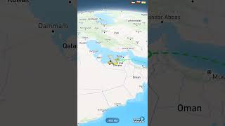 New Delhi  India to Zanzibar Islands  Tanzania  Africa Travel map route animation via Dubai UAE [upl. by Eniamsaj989]