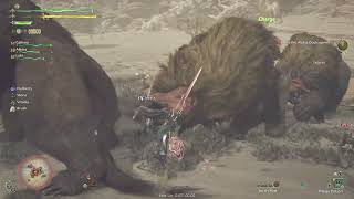 Monster Hunter Wilds Beta test ep2 BMG vs giant rat bear and sand void snake ￼ [upl. by Rab523]