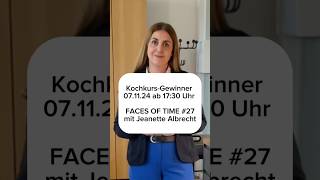 Kochkurs Gewinner melden facesoftime podcast [upl. by Ahsiken]