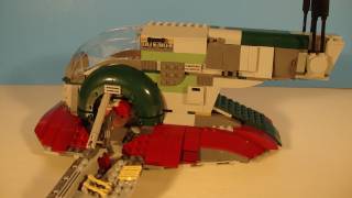 STAR WARS SLAVE1  LEGO BOBA FETT SPACESHIP TOY REVIEW [upl. by Kristos]